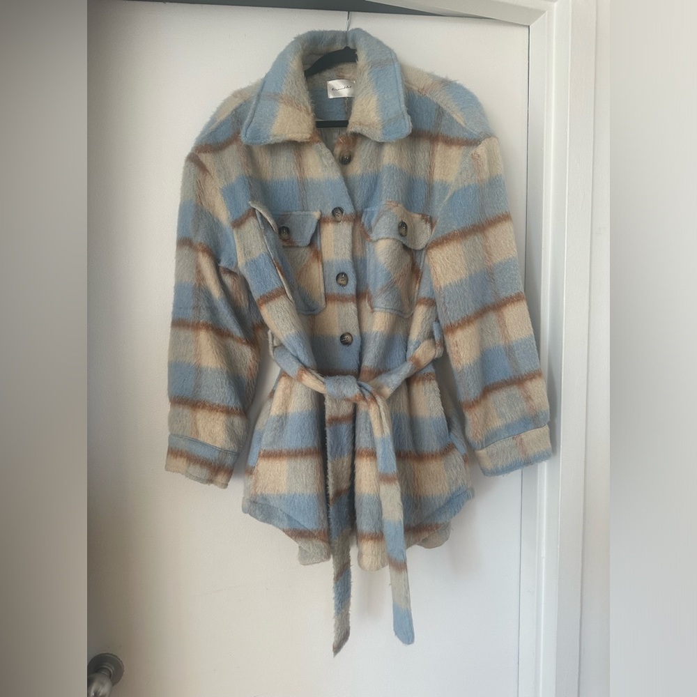 Line and Dot Kenzie Plaid Coat